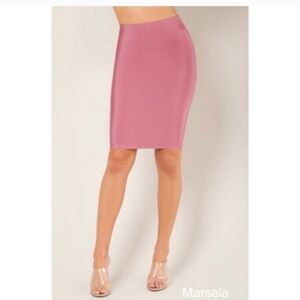 WoW Couture Bandage Style High Waist Bodycon Skirt NWOT
